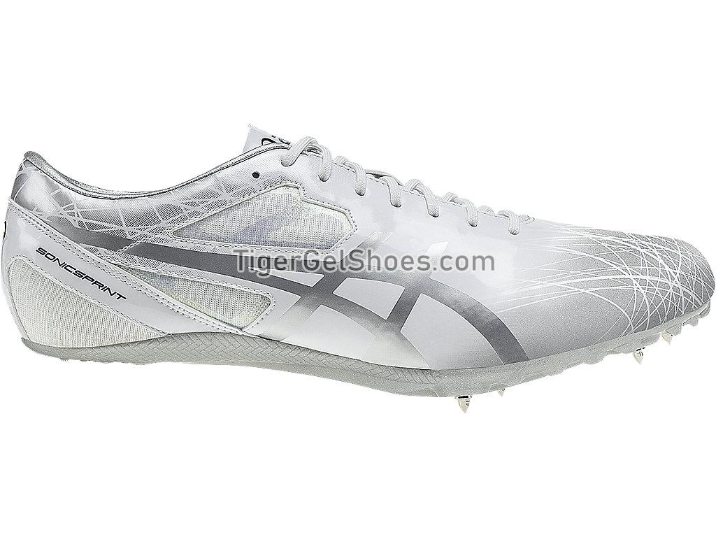 Asics Sonicsprint Pearl White/Silver/Graphite G601Y-0093 Mens Track and Field Shoes