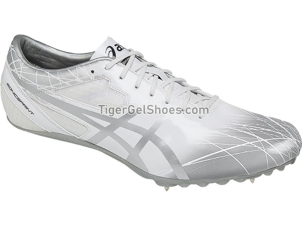 Asics Sonicsprint Pearl White/Silver/Graphite G601Y-0093 Mens Track and Field Shoes