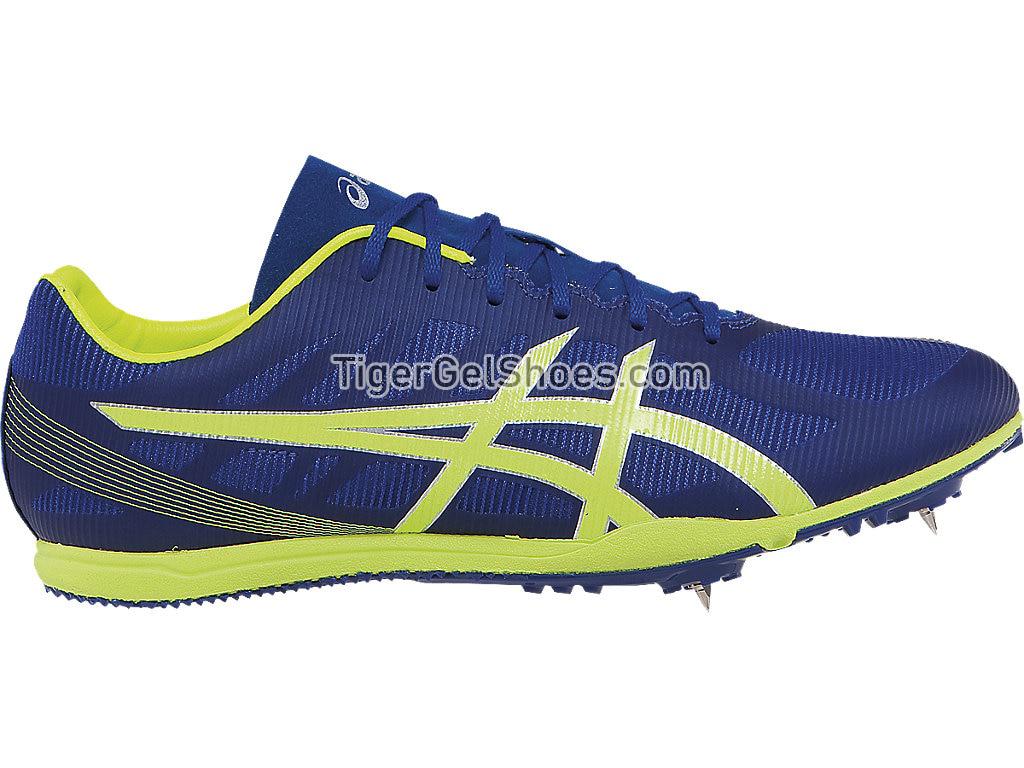 Asics Heat Chaser Deep Blue/Flash Yellow G504Y-4307 Mens Track and Field Shoes