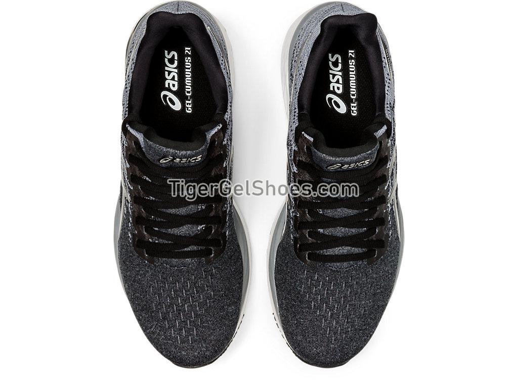 Asics GEL-Cumulus 21 Knit Black/Pure Silver 1011A809-001 Mens Running Shoes