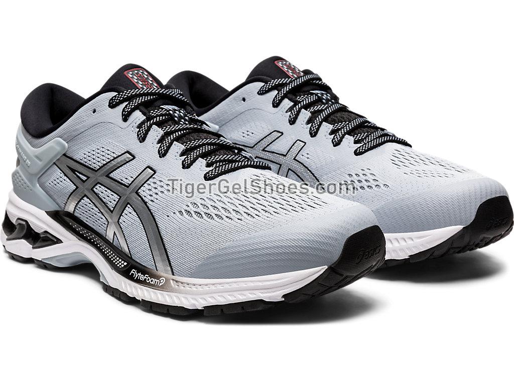 Asics GEL-KAYANO 26 Piedmont Grey/Pure Silver 1011A541-022 Mens Running Shoes