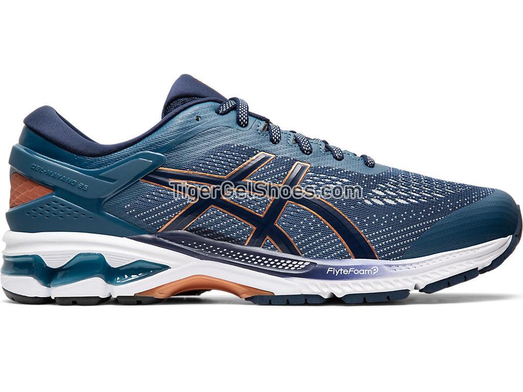 Asics GEL-KAYANO 26 Grand Shark/Peacoat 1011A541-401 Mens Running Shoes