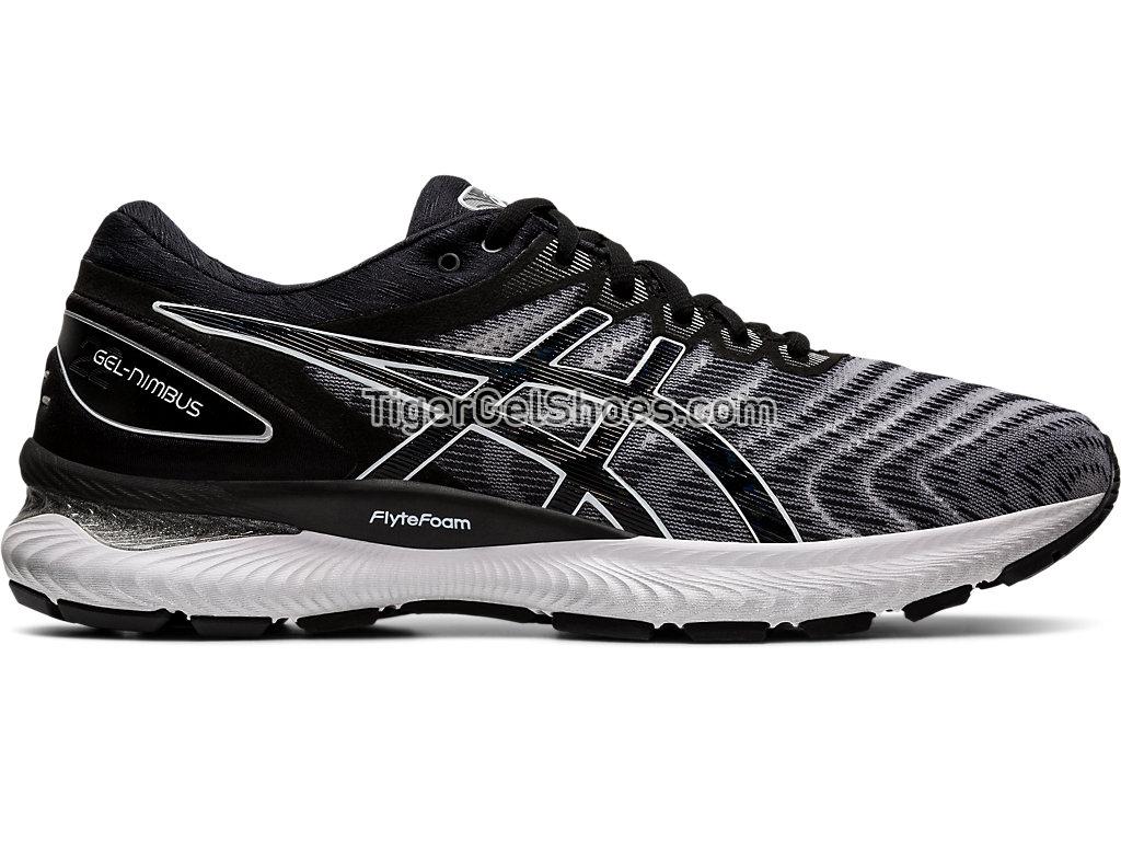 Asics GEL-Nimbus 22 White/Black 1011A680-100 Mens Running Shoes