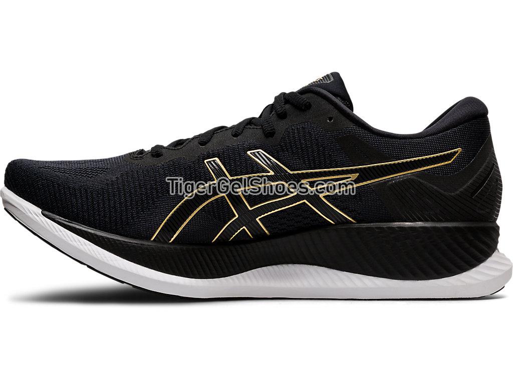 Asics GLIDERIDE Black/Pure Gold 1011A817-001 Mens Running Shoes