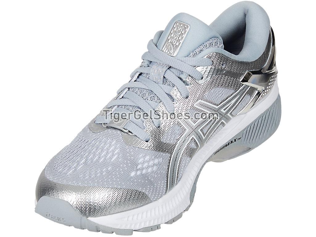 Asics GEL-KAYANO 26 Platinum Piedmont Grey/Silver 1012A645-020 Womens Running Shoes