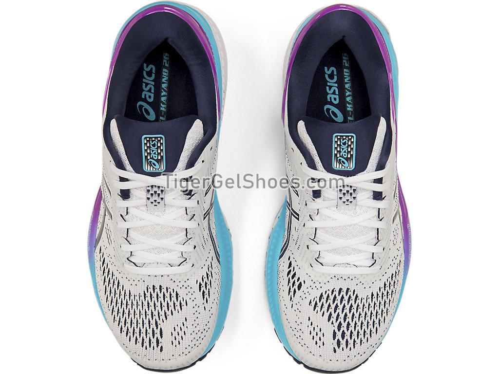 Asics GEL-KAYANO 26 White/Peacoat 1012A457-100 Womens Running Shoes