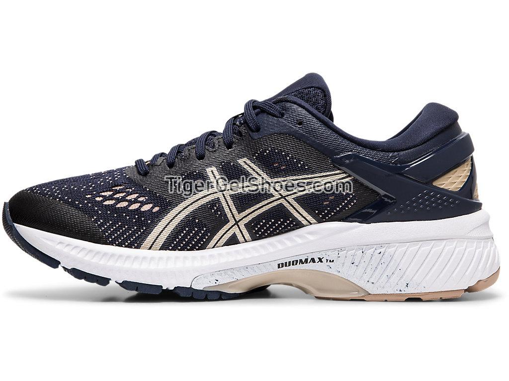 Asics GEL-KAYANO 26 Midnight/Frosted Almond 1012A457-400 Womens Running Shoes