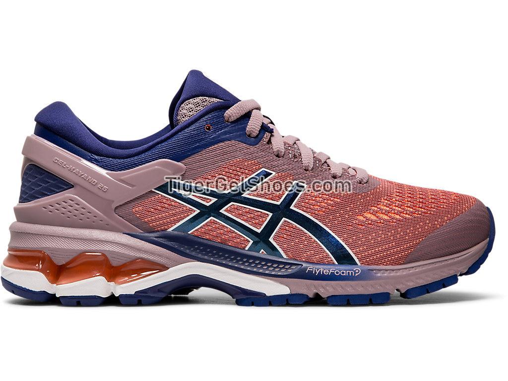 Asics GEL-KAYANO 26 Violet Blush/Dive Blue 1012A457-500 Womens Running Shoes