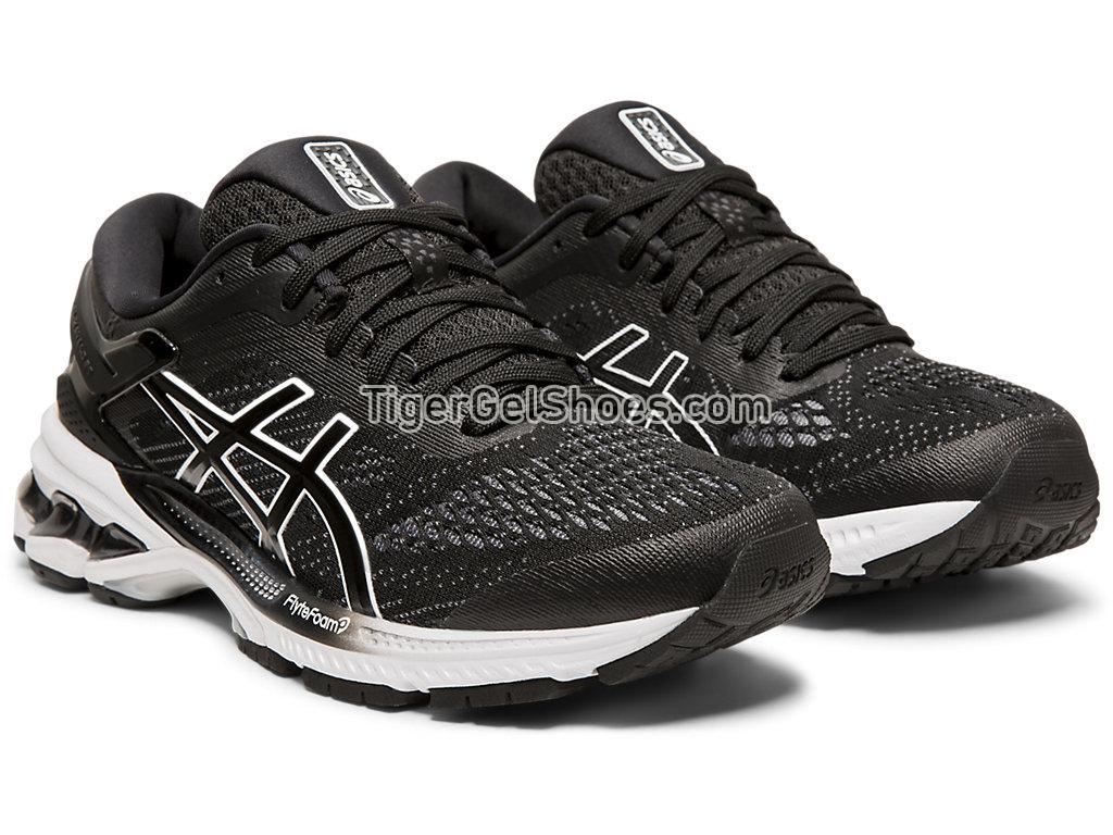 Asics GEL-KAYANO 26 Black/White 1012A457-001 Womens Running Shoes