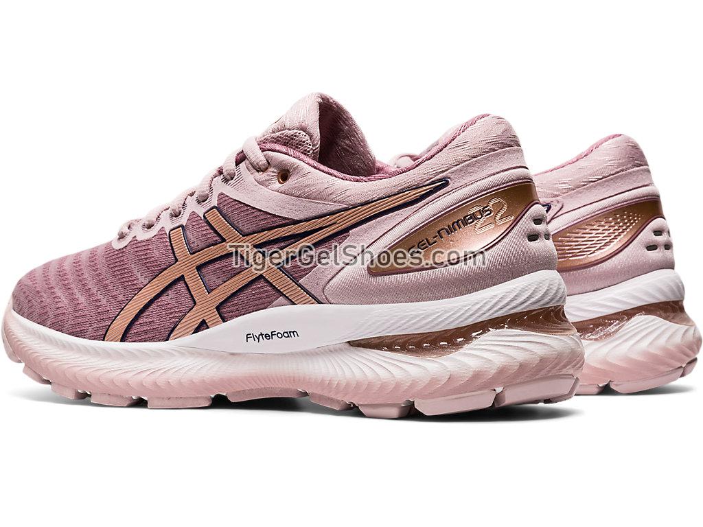 Asics GEL-Nimbus 22 (D) Watershed Rose/Rose Gold 1012A586-702 Womens Running Shoes