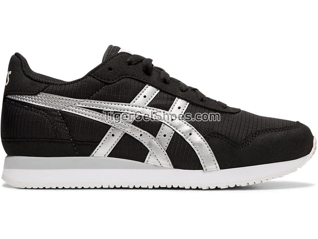 Asics TIGER RUNNER Black/Silver 1192A126-001 GEL Womens Shoes