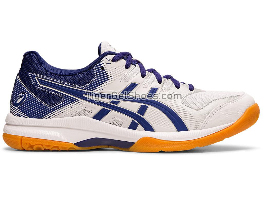 Asics GEL-ROCKET 9 White/Dive Blue 1072A034-102 Womens Volleyball Shoes