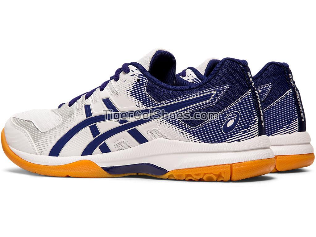 Asics GEL-ROCKET 9 White/Dive Blue 1072A034-102 Womens Volleyball Shoes