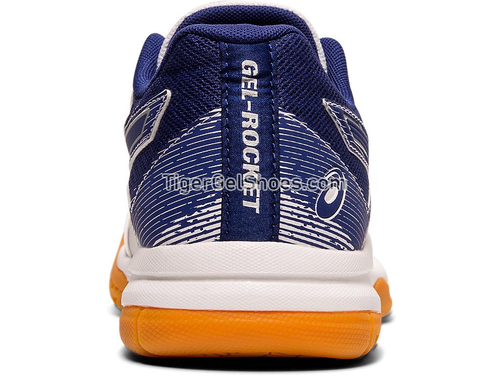 Asics GEL-ROCKET 9 White/Dive Blue 1072A034-102 Womens Volleyball Shoes