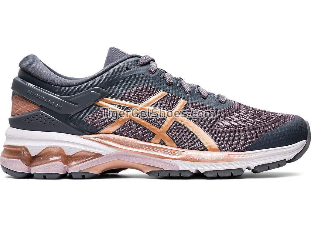 Asics GEL-KAYANO 26 (D) Metropolis/Rose Gold 1012A459-022 Womens Running Shoes
