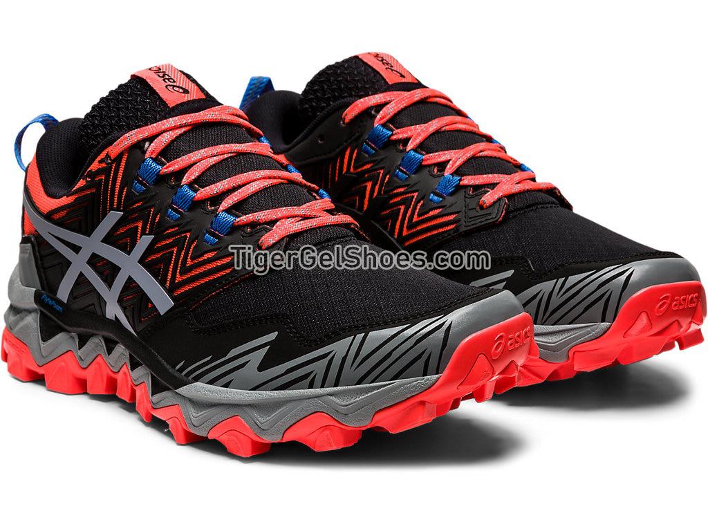 Asics GEL-FujiTrabuco 8 Flash Coral/Sheet Rock 1012A574-700 Womens Trail Running Shoes