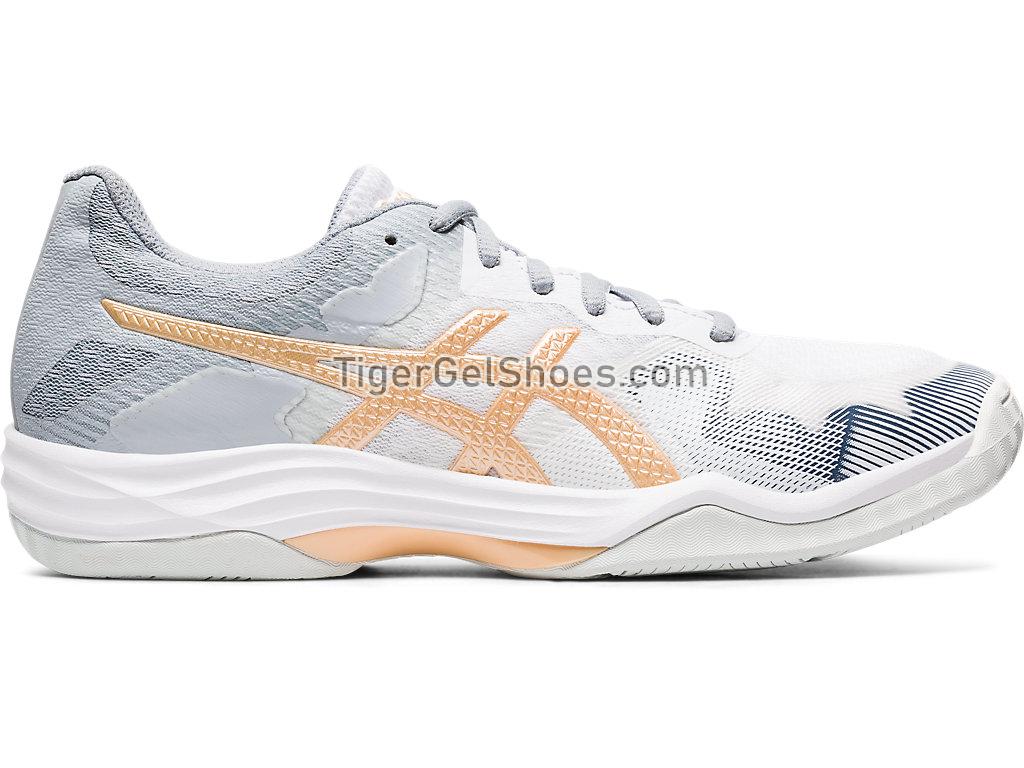 Asics GEL-TACTIC 2 White/Champagne 1072A035-102 Womens Volleyball Shoes