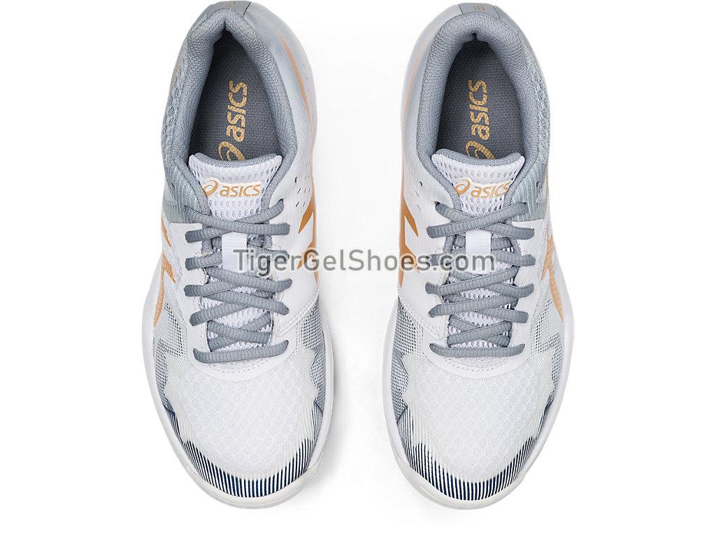 Asics GEL-TACTIC 2 White/Champagne 1072A035-102 Womens Volleyball Shoes