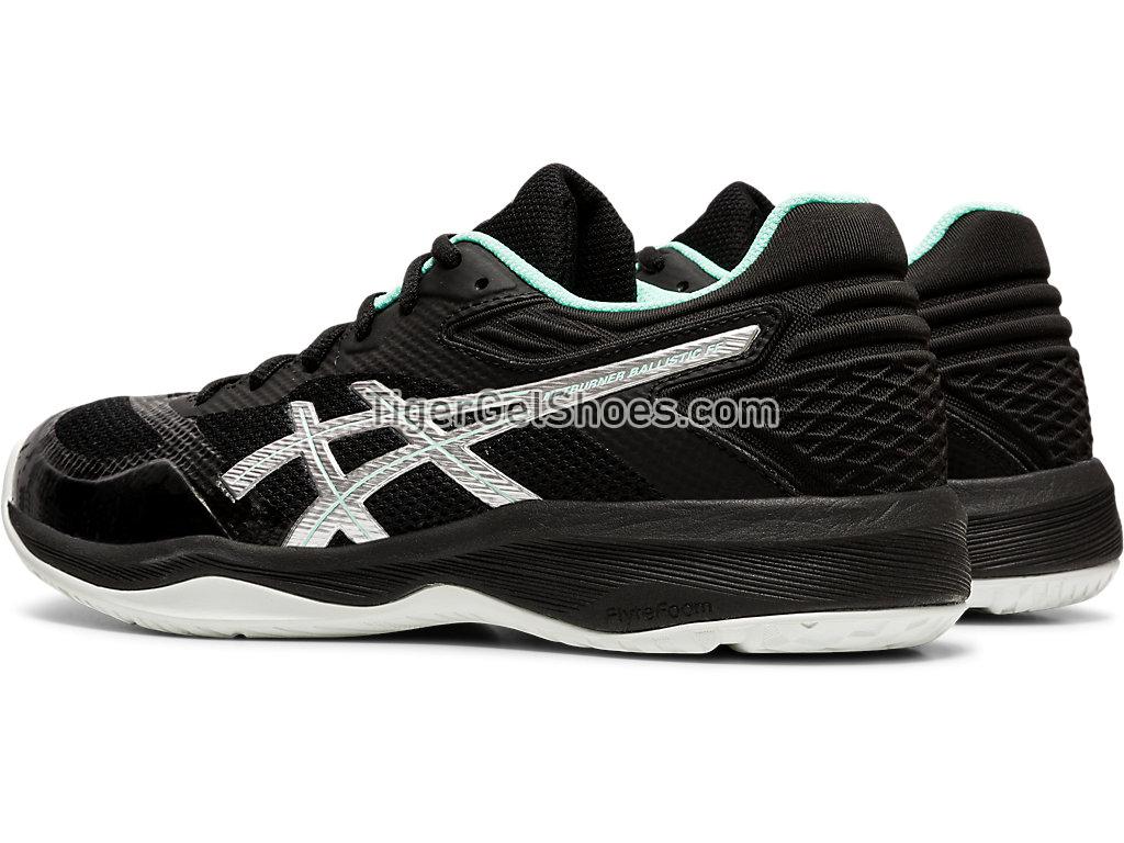 Asics Netburner Ballistic FF Black/Pure Silver 1052A002-002 Womens Volleyball Shoes