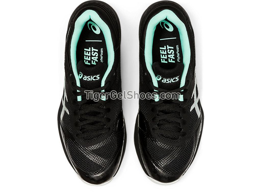 Asics Netburner Ballistic FF Black/Pure Silver 1052A002-002 Womens Volleyball Shoes