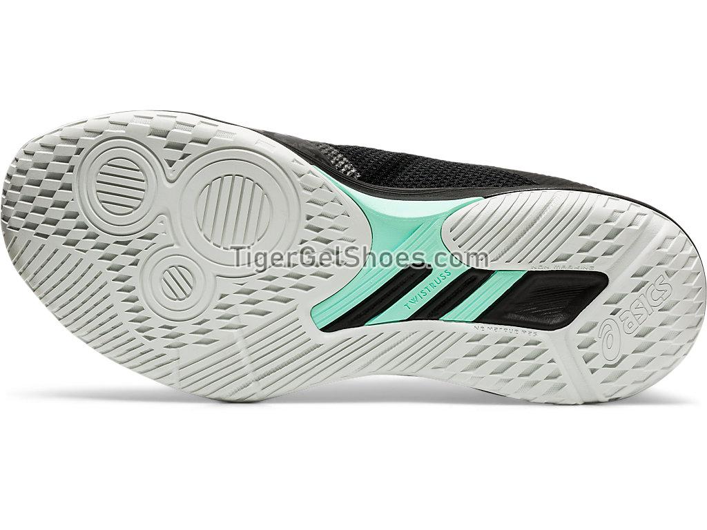 Asics Netburner Ballistic FF Black/Pure Silver 1052A002-002 Womens Volleyball Shoes