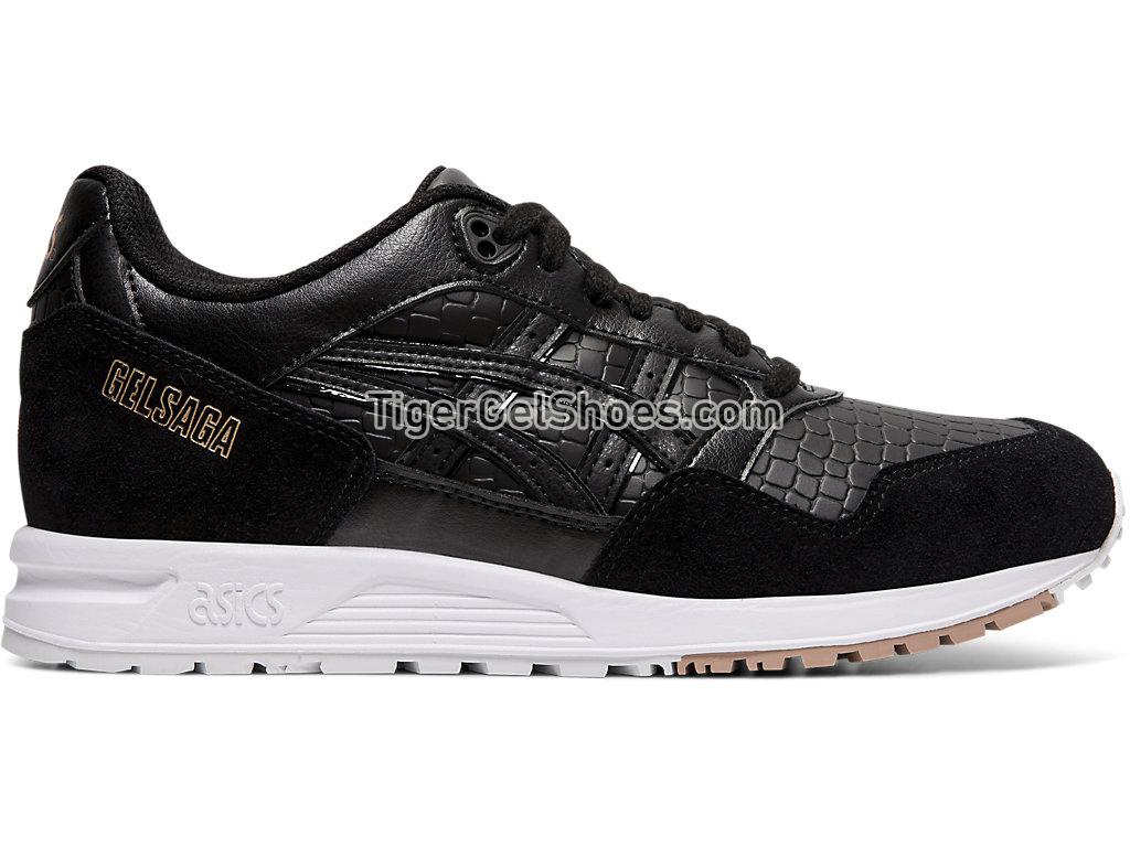 Asics GEL-SAGA Black/Black 1192A107-001 GEL Womens Shoes