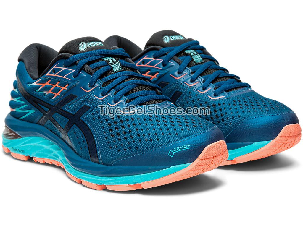 Asics GEL-CUMULUS 21 G-TX Mako Blue/Midnight 1012A487-400 Womens Running Shoes