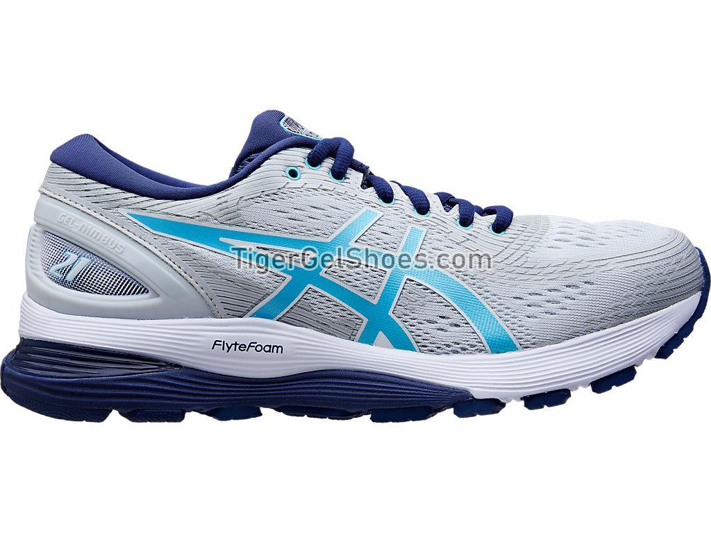 Asics GEL-NIMBUS 21 Glacier Grey/Ice Mint 1012A689-020 Womens Running Shoes