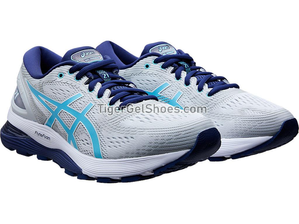 Asics GEL-NIMBUS 21 Glacier Grey/Ice Mint 1012A689-020 Womens Running Shoes