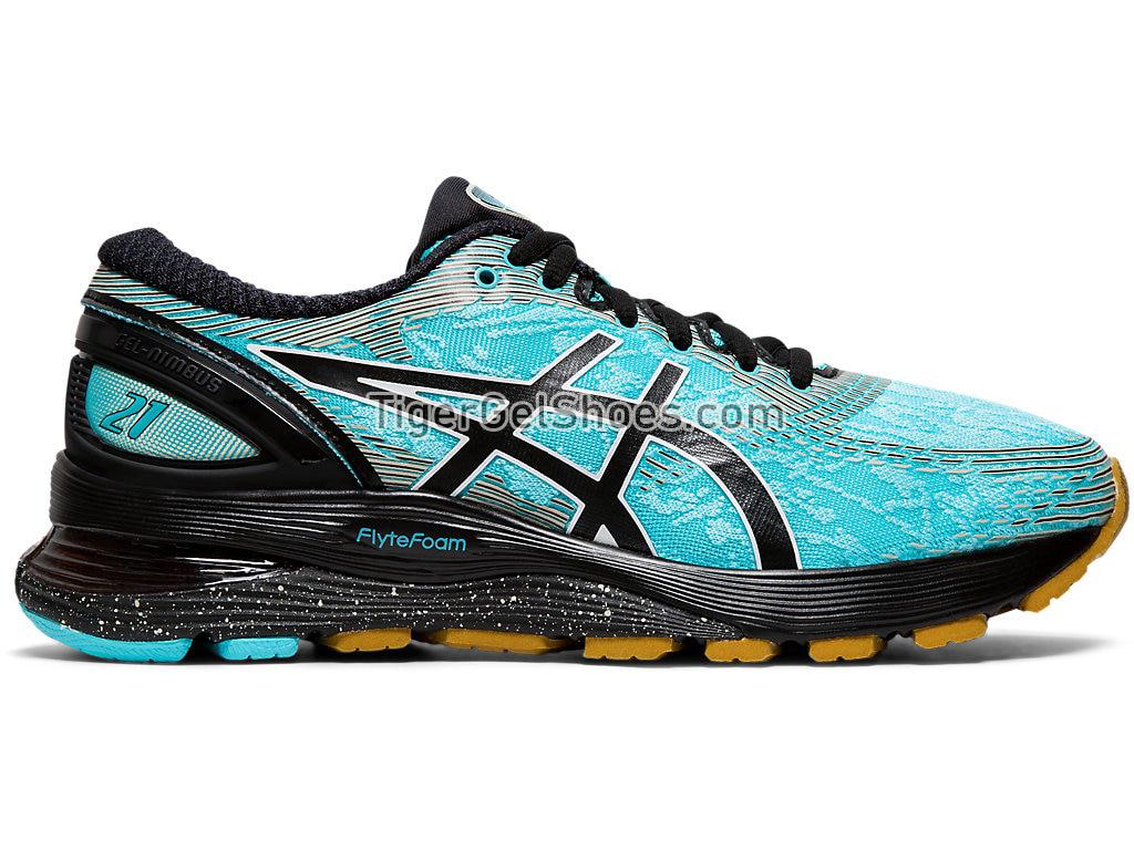 Asics GEL-NIMBUS 21 Winterized Ice Mint/Black 1012A541-400 Womens Running Shoes