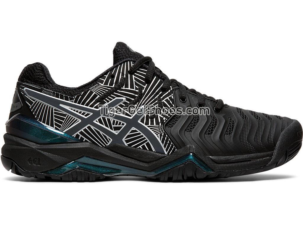 Asics GEL-RESOLUTION 7 LE Black/Silver 1042A092-001 Womens Tennis Shoes