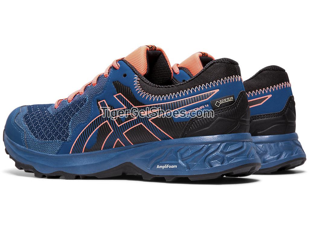Asics GEL-SONOMA 4 G-TX Mako Blue/Sun Coral 1012A191-400 Womens Trail Running Shoes