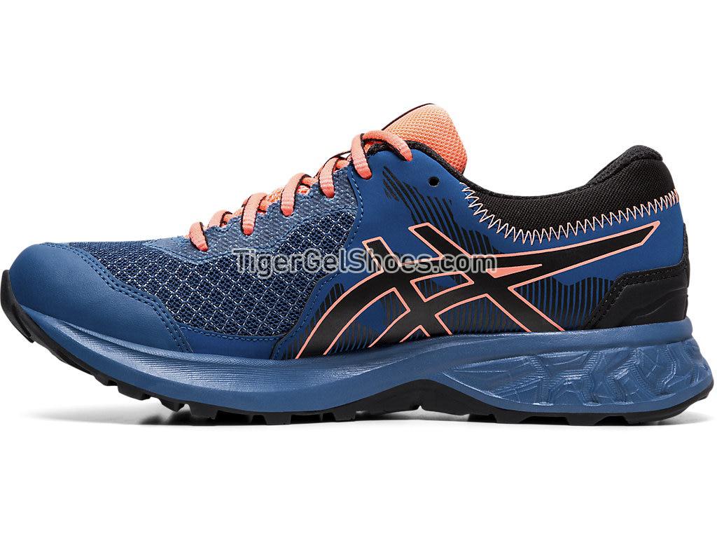Asics GEL-SONOMA 4 G-TX Mako Blue/Sun Coral 1012A191-400 Womens Trail Running Shoes