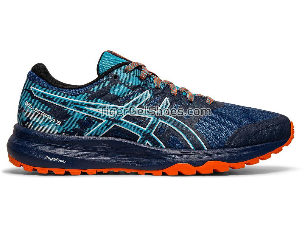 Asics GEL-SCRAM 5 Blue Expanse/White 1012A474-400 Womens Trail Running Shoes