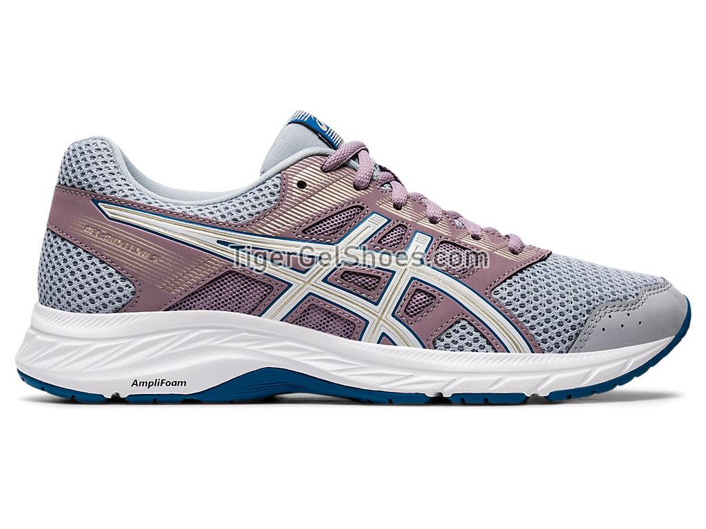 Asics GEL-CONTEND 5 Piedmont Grey/White 1012A747-020 Womens Running Shoes