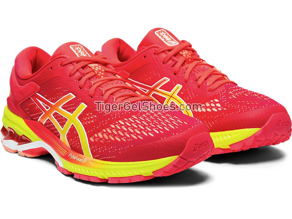 Asics GEL-KAYANO 26 SP Laser Pink/Sour Yuzu 1012A609-700 Womens Running Shoes