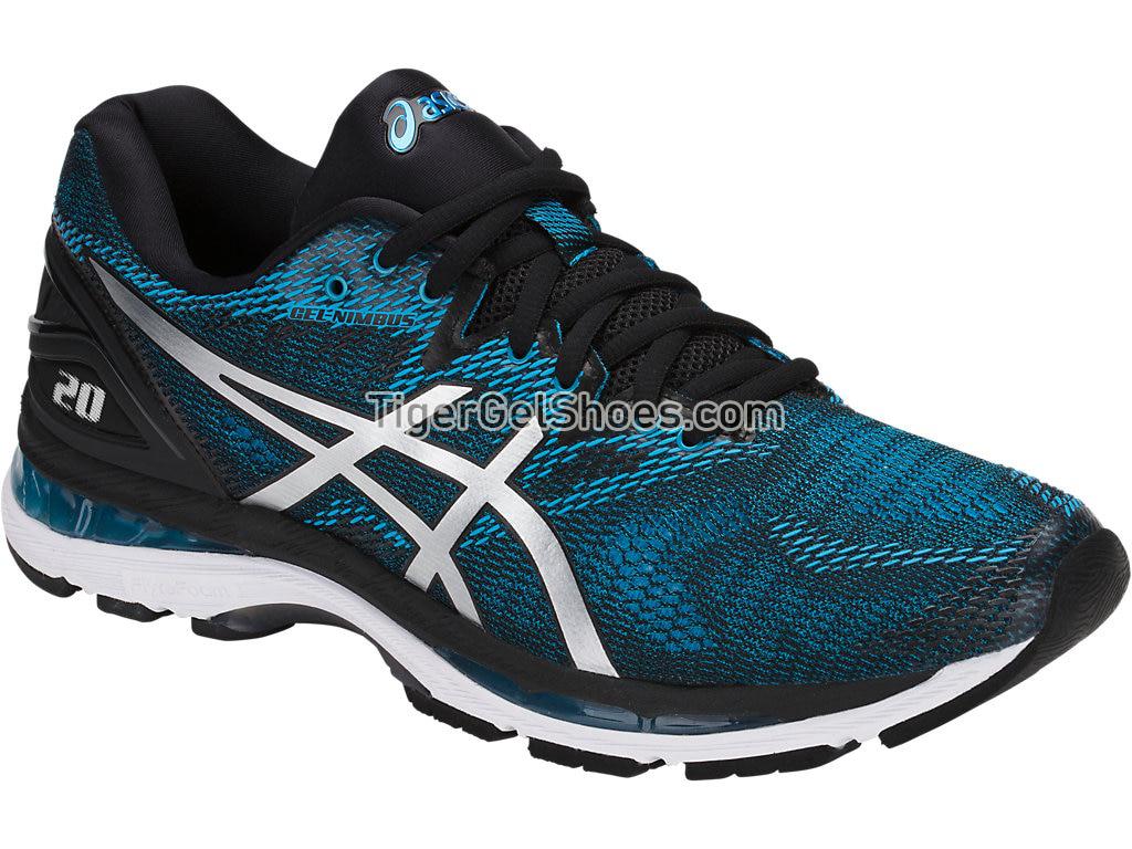 Asics GEL-Nimbus 20 Island Blue/White/Black T800N-4101 Mens Running Shoes