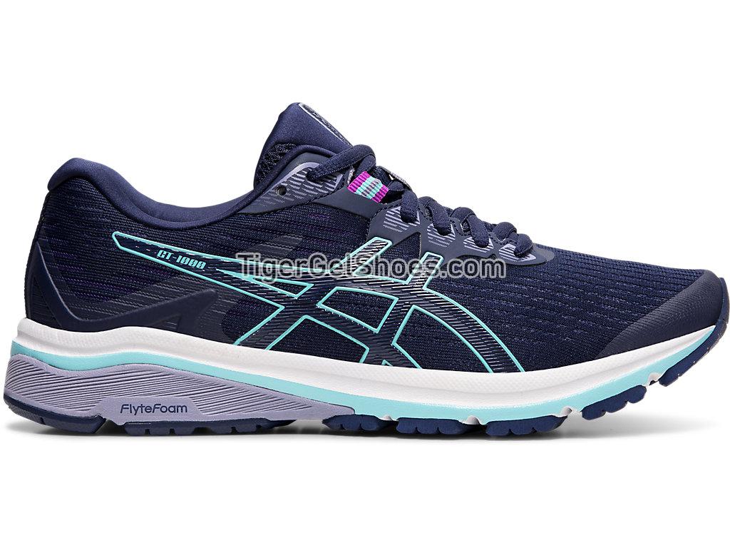 Asics GT-1000 8 (D) Peacoat/Ice Mint 1012A461-401 Womens Running Shoes