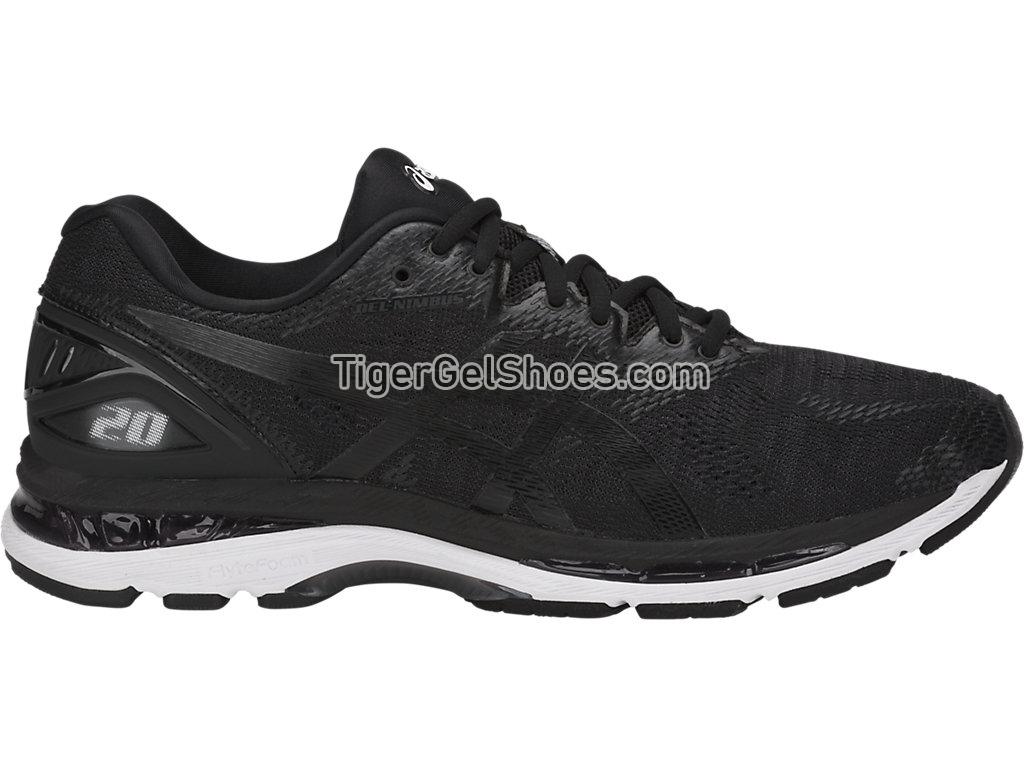 Asics GEL-Nimbus 20 (4E) Black/White/Carbon T802N-9001 Mens Running Shoes