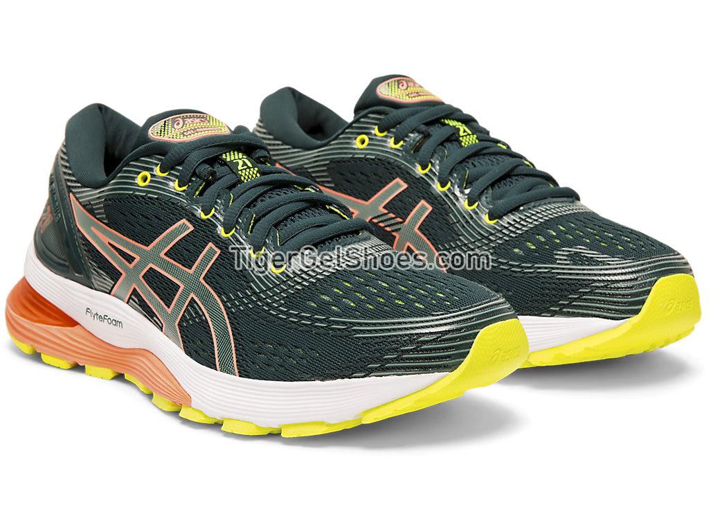 Asics GEL-NIMBUS 21 Saxon Green/Cleadon 1012A156-300 Womens Running Shoes