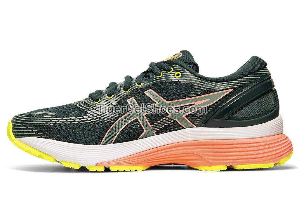 Asics GEL-NIMBUS 21 Saxon Green/Cleadon 1012A156-300 Womens Running Shoes