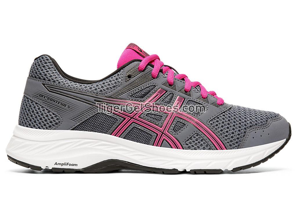 Asics GEL-CONTEND 5 (D) Metropolis/Fuchsia Purple 1012A231-021 Womens Running Shoes