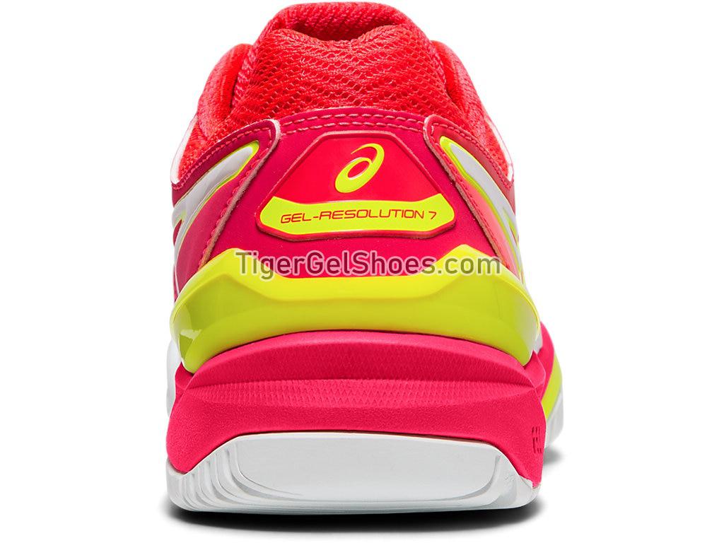 Asics GEL-RESOLUTION 7 White/Laser Pink E751Y-116 Womens Tennis Shoes