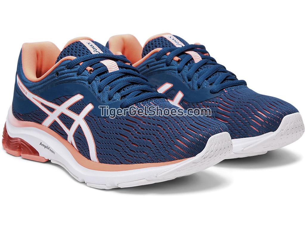 Asics GEL-PULSE 11 Mako Blue/Sun Coral 1012A467-401 Womens Running Shoes