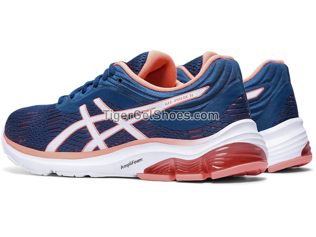 Asics GEL-PULSE 11 Mako Blue/Sun Coral 1012A467-401 Womens Running Shoes