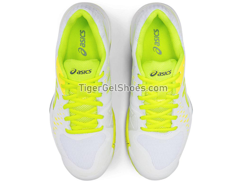 Asics GEL-Challenger 12 White/Safety Yellow 1042A041-105 Womens Tennis Shoes