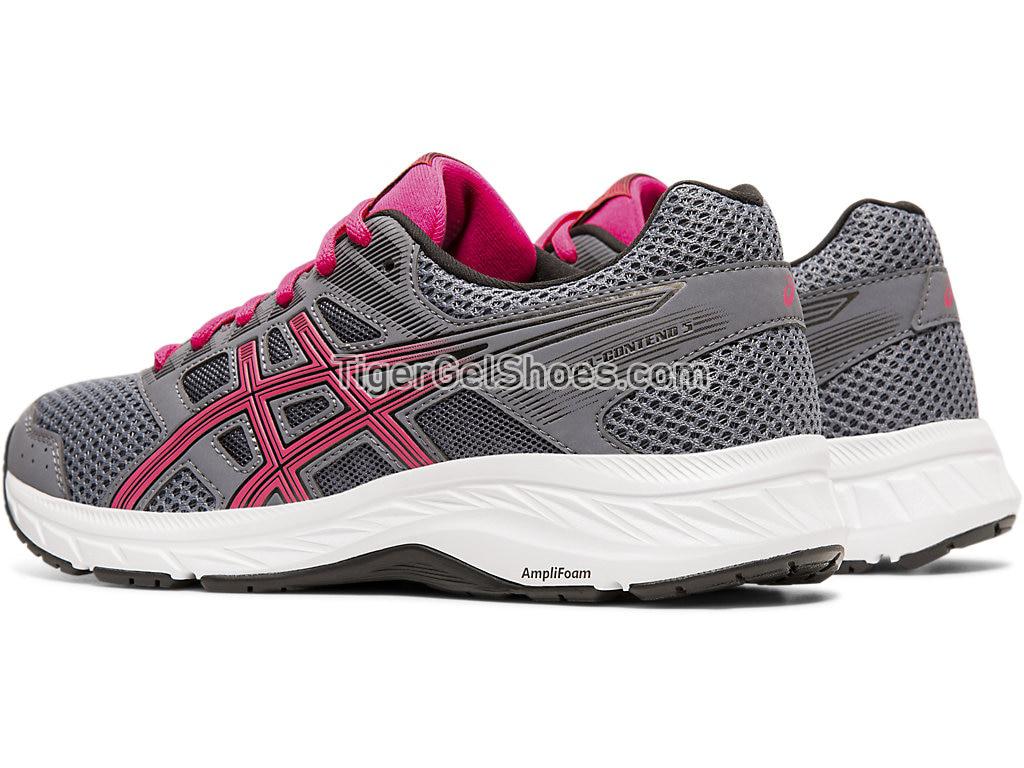 Asics GEL-Contend 5 Steel Grey/Red Snapper 1012A234-021 Womens Running Shoes