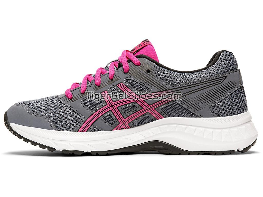 Asics GEL-Contend 5 Steel Grey/Red Snapper 1012A234-021 Womens Running Shoes