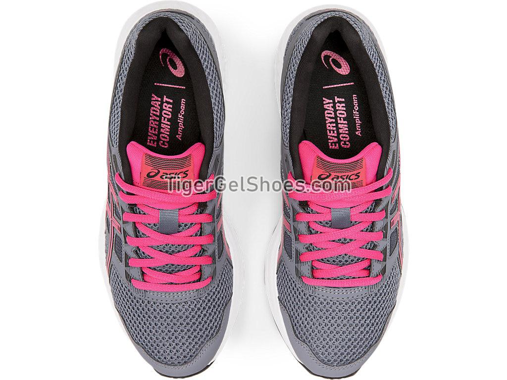 Asics GEL-Contend 5 Steel Grey/Red Snapper 1012A234-021 Womens Running Shoes