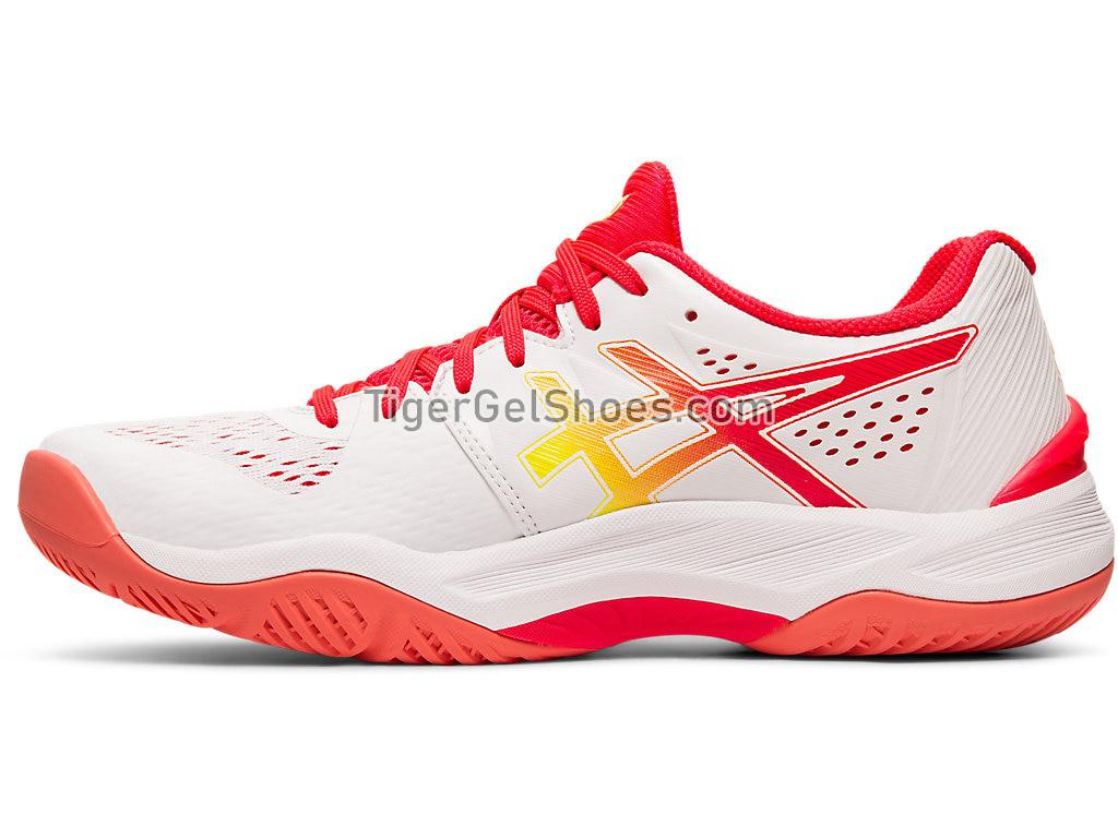 Asics SKY ELITE FF White/Laser Pink 1052A024-100 Womens Volleyball Shoes